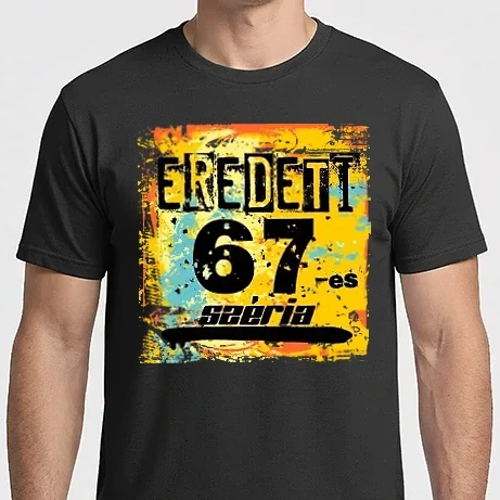 Férfi Imperial póló - eredeti széria grunge graffiti 67-es. 67 éves