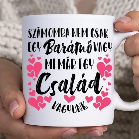 Fehér bögre - Mi egy család vagyunk