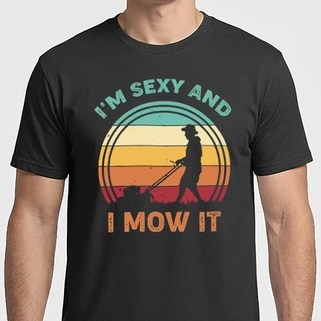 Férfi Imperial póló - I'm sexy and i mow it