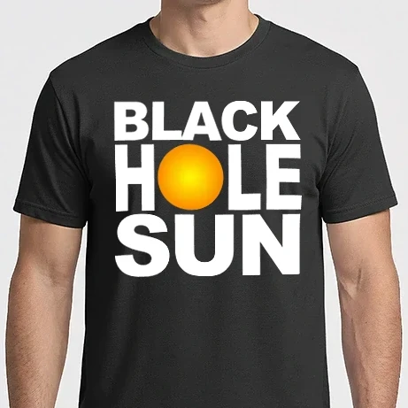 Férfi Imperial póló - black hole sun white
