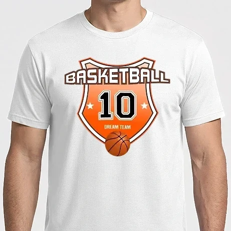 Férfi Imperial póló - Basketball mezszám. születésnap szülinapi logó 10 éves