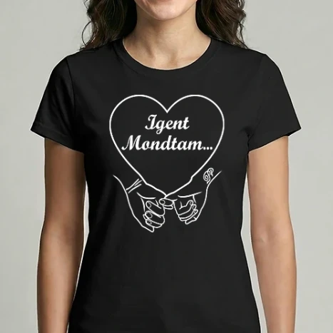 Női Imperial póló - Menyasszonynak Összefonódás Szív -fehér