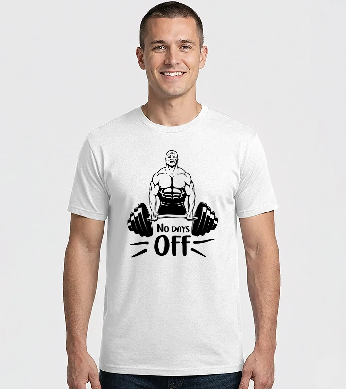 no days off, fitnesz, edzés motivációs minta – Férfi Imperial póló