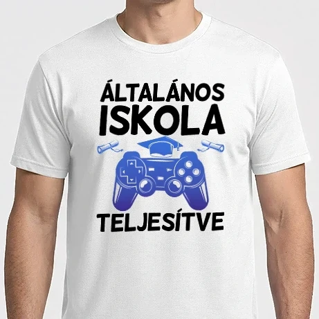 Férfi Imperial póló - Általános iskola teljesítve gamer