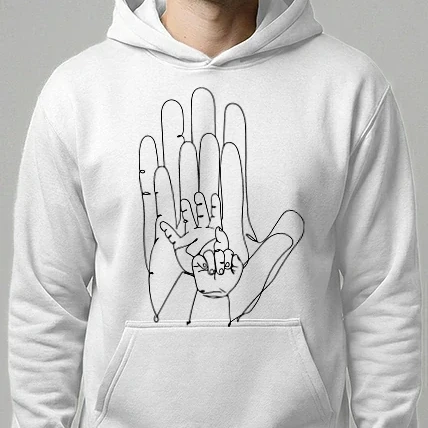 Férfi kapucnis pulóver - -family-