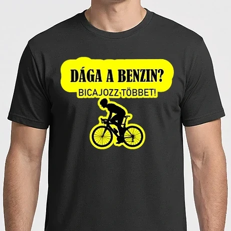 Férfi Imperial póló - DRÁGA BENZIN BICAJOZZ TÖBBET