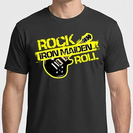 Férfi Imperial póló - rock and roll gitár IRON MAIDEN
