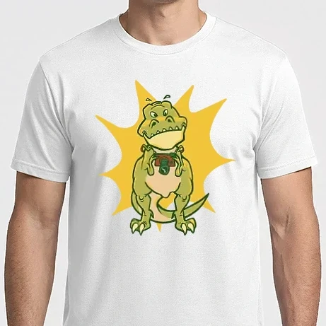 Férfi Imperial póló - T-rex kamerával