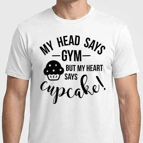 Férfi Imperial póló - Heart says Cupcake