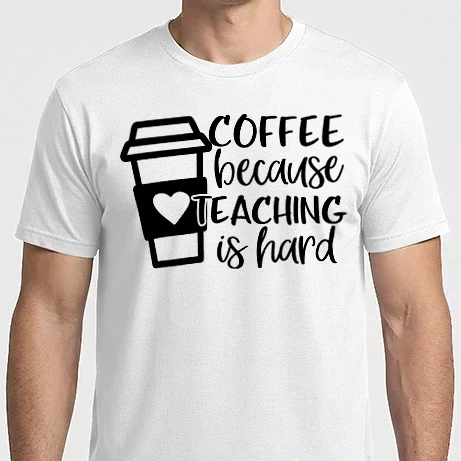 Férfi Imperial póló - Coffee Because Teaching Is Hard