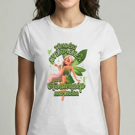 Női Imperial póló - Tündéri anyuka zöld tündér