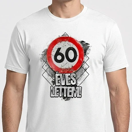 Férfi Imperial póló - Speedlimit 60 éves fehérre