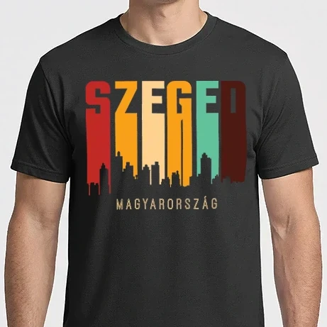 Férfi Imperial póló - Szeged város sziluett 