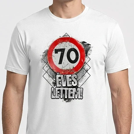 Férfi Imperial póló - Speedlimit 70 éves fehérre