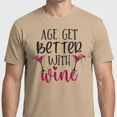 Férfi Imperial póló - Age get better with Wine