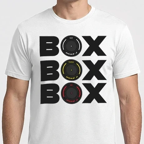 Férfi Imperial póló - Forma 1 Box fehér pólóra