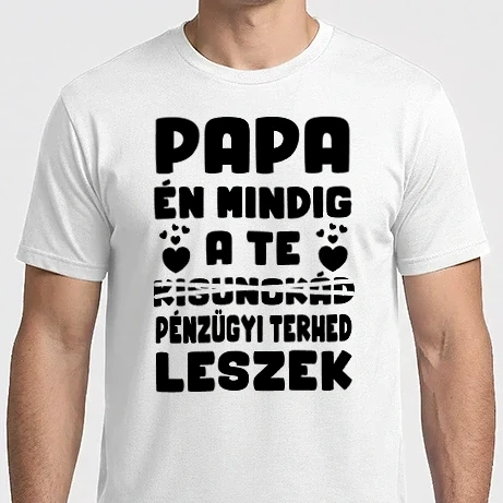 Férfi Imperial póló - Papa pénzügyi terhe