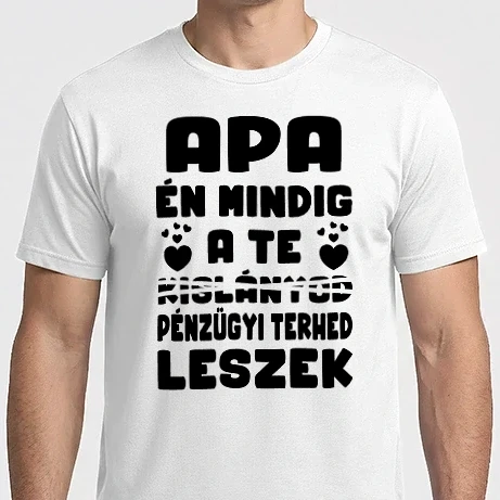 Férfi Imperial póló - Apa pénzügyi terhe