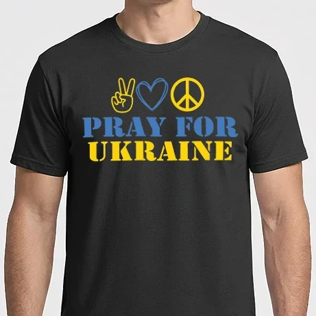 Férfi Imperial póló - Pray for Ukraine