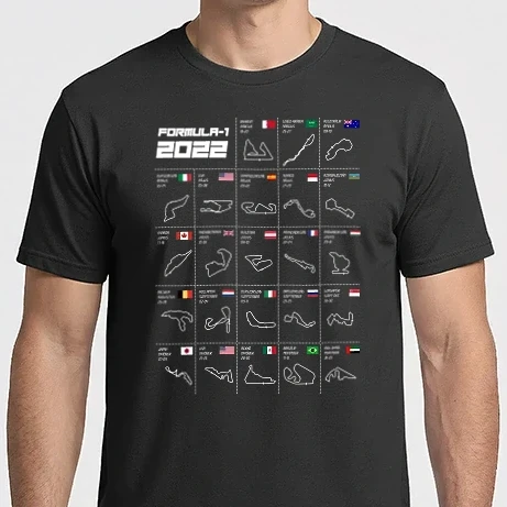 Férfi Imperial póló - Formula1 pályák_MAGYAR SZÖVEG dátumok