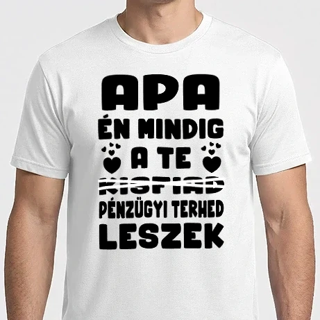 Férfi Imperial póló - Apa pénzügyi terhe