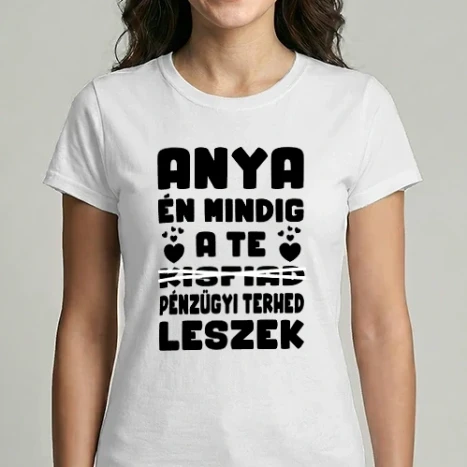 Női Imperial póló - Anya pénzügyi terhe