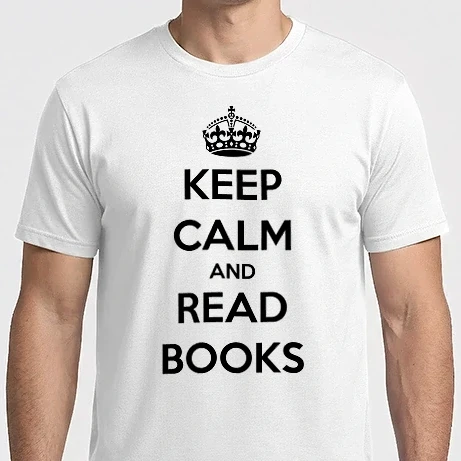 Férfi Imperial póló - KEEP CALM AND READ BOOKS