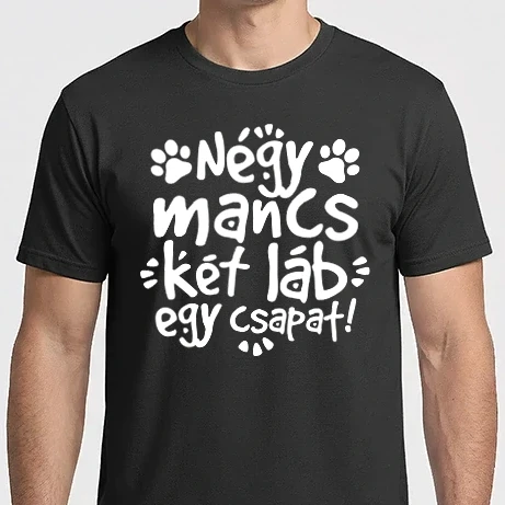 Férfi Imperial póló - Négy mancs két láb egy csapat