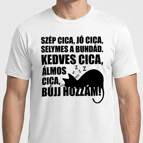 Férfi Imperial póló - szép cica, jó cica fekete