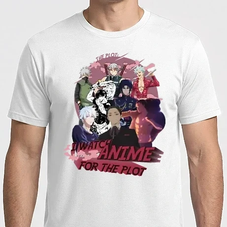 Férfi Imperial póló - I watch Anime for the plot-Naruto-Balance Unlimited-Jujutsu Kaisen-Seven Deadly Sins-Attack On Titan