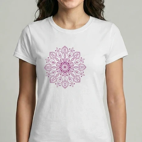 Női Imperial póló - mandala-lila