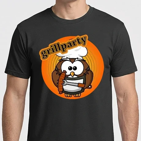 Férfi Imperial póló - BBQ party, grillparty sütögetős bagoly