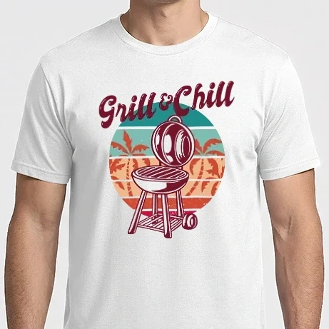 Férfi Imperial póló - Grill and chill