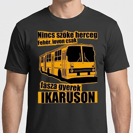 Férfi Imperial póló - Nincs szőke herceg fehér lovon csak fasza gyerek ikaruson