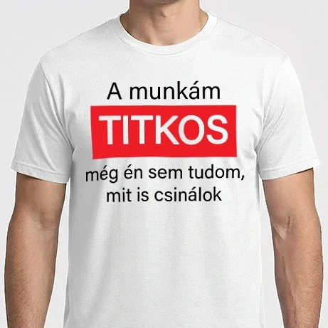 Férfi Imperial póló - A munkám titkos