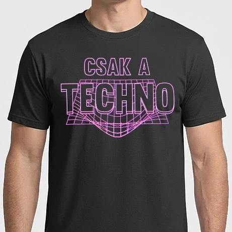 Férfi Imperial póló - Csak a techno