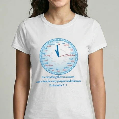 Női Imperial póló - Time for everything - Ecclesiastes 3:1