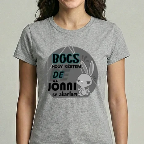 Női Imperial póló - nyuszis bocs hogy késtem