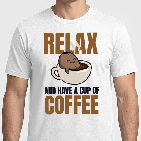 Férfi Imperial póló - Relax and have a cup of coffee
