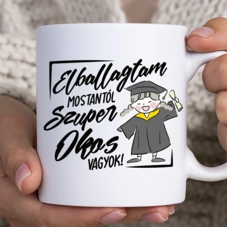 Fehér bögre - Cuki ballagó