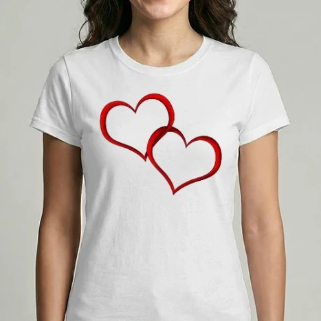 Női Imperial póló - páros szívek