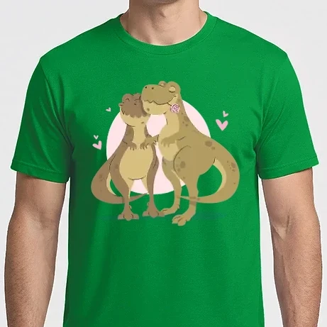 Férfi Imperial póló - T-rex szerelem