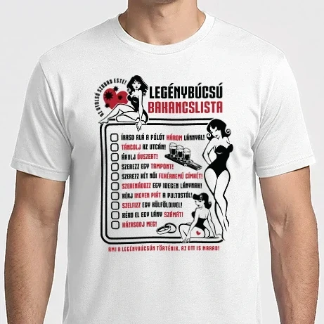 Férfi Imperial póló - Legénybúcsú checklist