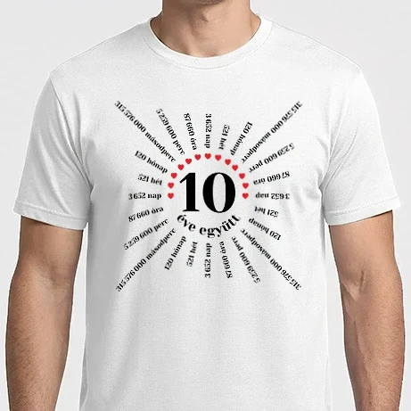Férfi Imperial póló - 10 éve együtt