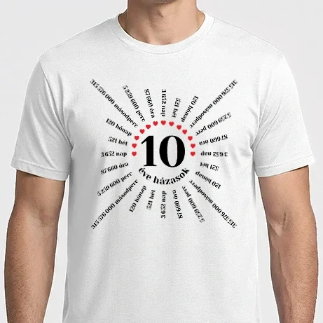 Férfi Imperial póló - 10 éve házasok