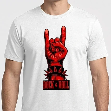 Férfi Imperial póló - Rock & Roll (vörös)