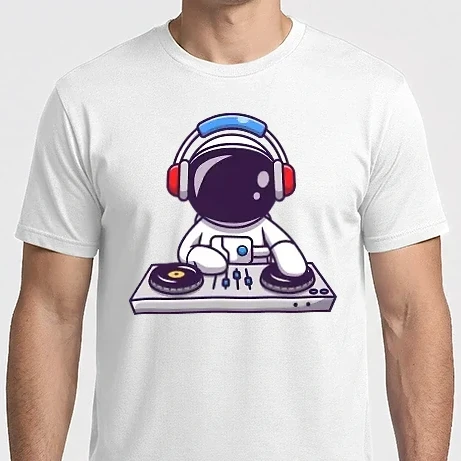 Férfi Imperial póló - Űrhajós DJ
