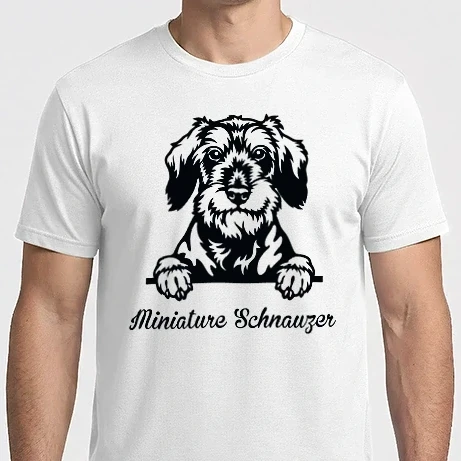 Férfi Imperial póló - Miniature schnauzer zsebminta