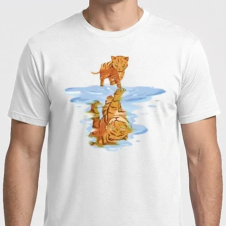 Férfi Imperial póló - Macska-tigris