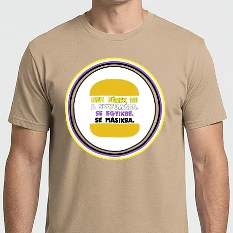 Férfi Imperial póló - Pride Burger - nonbináris